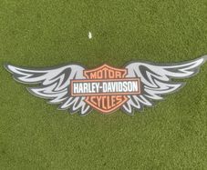 Large Harley-Davidson Aluminium Wing Sign
