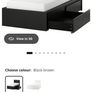 Single bed frame Malm + 2 storage drawers Image 3