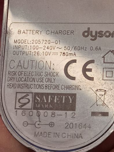 GENUINE  Dyson  Battery Charger With Docking Station  / Model  205720-01