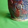 Michael Kennedy Sligo Studio Pottery Vase , Irish Ceramic Art, Ram Horn Handles Image 7