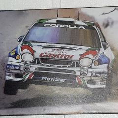 WRC Rally Tin Metal Sign