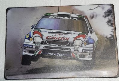 WRC Rally Tin Metal Sign