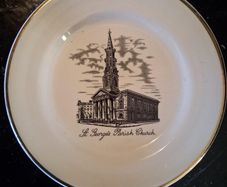 Arklow Pottery St George's Parish Church commemorative plate