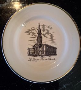 Arklow Pottery St George's Parish Church commemorative plate