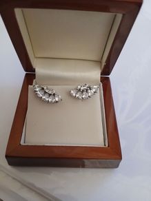 silver earrings