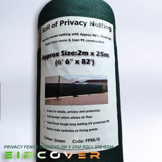 Privacy Fence Screens 2m x 50m (6.5'x164')170 gsm