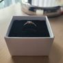 Ring,Triple Raw Blue Diamond Ring, Rose Gold Ring Image 4