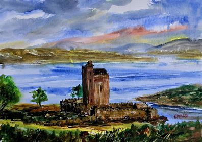 kilcoe castle watercolour