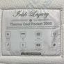 Double 4'6" Bed Frame and Mattress Thermo Cool Pocket 2000 Image 2