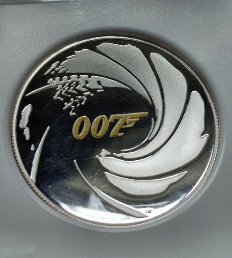 PF 69 Ultra Cameo 2020 Tuvalu James Bond 007 High Relief 1oz Silver Proof Low Mintage Coin