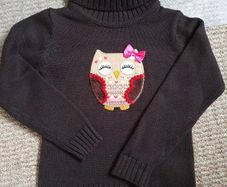 Beautiful brand new owl jumper size 104