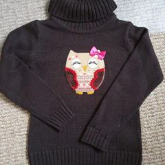 Beautiful brand new owl jumper size 104