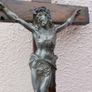 Antique Large Decorative Crucifix 13,5" x 7" (very fine details, exotic wood) Image 8