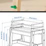 Kids Adjustable Desk and Bench IKEA Flisat Image 3