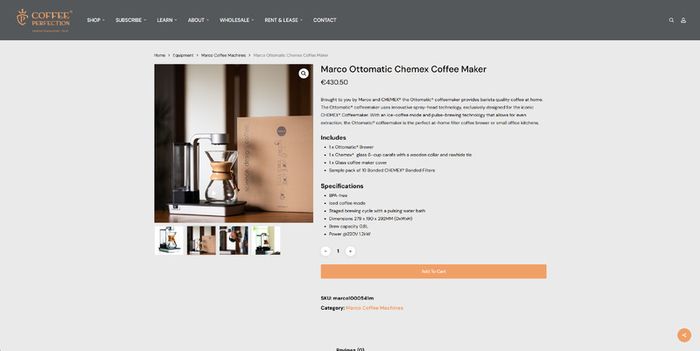Marco Ottomatic Coffeemaker