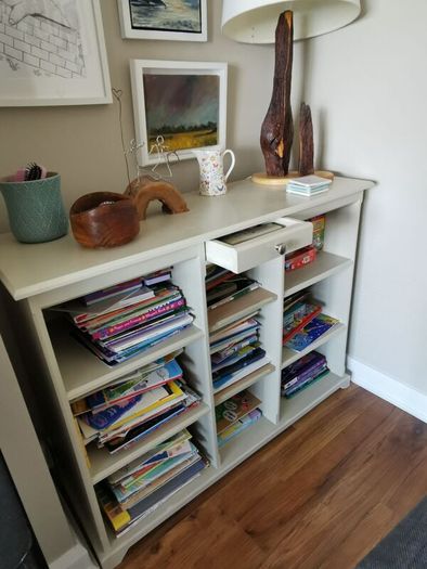 Living Room Shelving Unit with Drawer