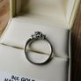 9ct white Gold dress ring Image 5