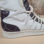 womens DIESEL BLACK GOLD LEATHER trainers runners white black Size UK 4 EU 36 boys girls unisex Image 8