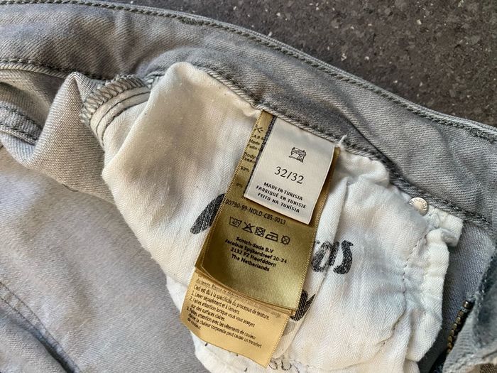 Scotch & Soda Jeans Mens 32x32 Light Gray Skim Skinny Slim Fit Stretch Denim