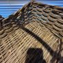 Large Vintage Woven Gathering Basket Image 10