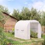 250Lx200Wx200H cm Walk-in Greenhouse-White (FREE SHIPPING) Image 6