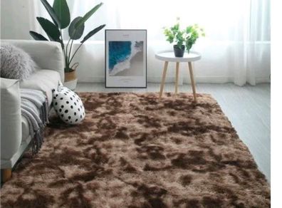 Fluffy Brown Rug  270 by 370