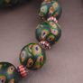 Antique Venetian Style Gabri Eyes & Chevron Glass Beads Necklace Strands Image 6
