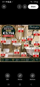 Edawardian bathroom package massive savings