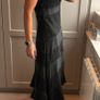 100% silk black party dress by BCBGMAXAZRIA. Image 3