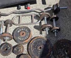 bench and weights