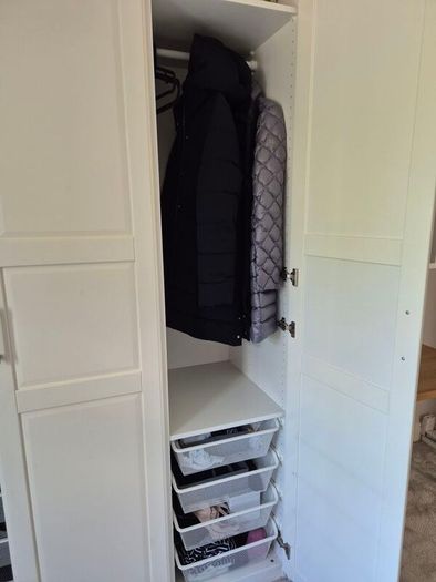 ikea wardrobe and desk