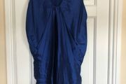 100% Blue Silk Dress