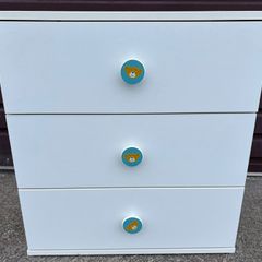 White 3 drawer locker