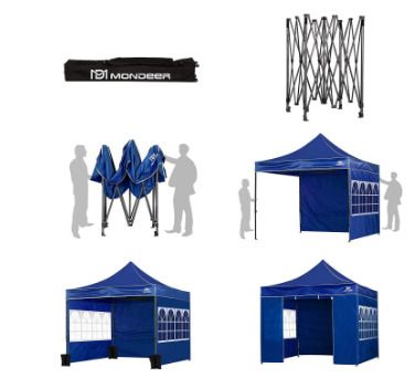 3 x 3 m, folding gazebo, Marquee Waterproof PU coating, heavy duty steel frame, with 4 sandbags