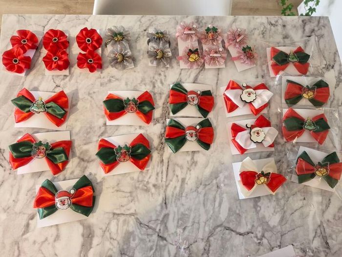 Handmade Christmas hair accessories