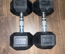 17.5kg Hex Dumbbells