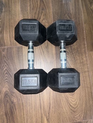 17.5kg Hex Dumbbells