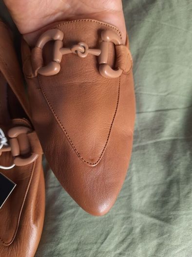Leather Loafers - Soft Nappa Leather - Size 37