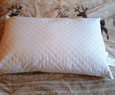 2 new luxury quality quilted microfibre pillows
