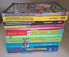 Selection of childrens books.