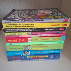 Selection of childrens books.