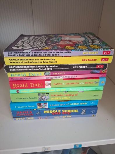 Selection of childrens books.