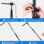 Microphone Boom Arm, 3 Section Extendable Handheld Mic Arm with 1/4 Inch to 3/8 Inch Threads, 3ft to 8ft Adjustable Length (FREE POSTAGE) Image 5