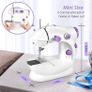 Sewing Machine, Adjustable 2-Speed Double Thread Sewing Machines,Portable Multifunctional Electric Sewing Machine for Beginners with Sewing Kit (FREE POSTAGE) Image 5