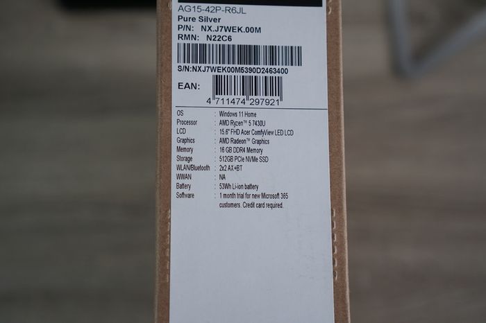 Acer Aspire Go 15 | Ryzen 5 7430U | 16GB | 512GB