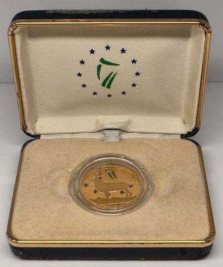 Ireland 1990 50 Ecu Gold Proof Coin in Original Holder with COA