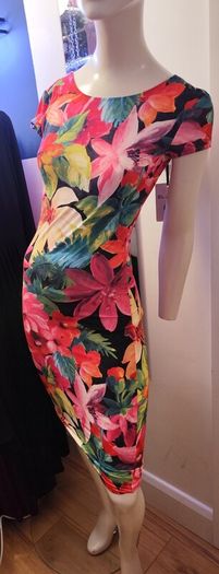 New Floral Stretch Dress