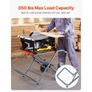 Portable Table Saw Stand, 159 kg/350 lbs Load Capacity, Rolling Foldable Table Saw Table with 203 mm/8 inches Rubber Wheels, Heavy Duty Construction Image 5