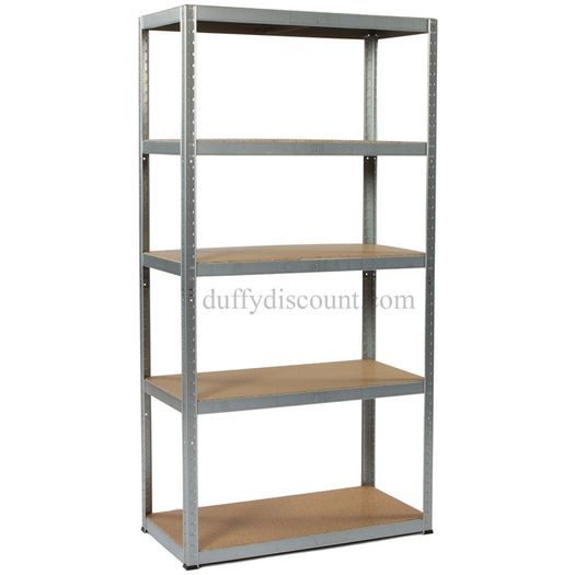 Commercial Storage Shelving Unit - 5 Shelves - 1780h x 900w x 450d - 175kg per Shelf