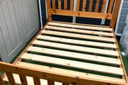 Lovely Sturdy 4Ft 6 Double Wooden Bed Frame - Can Deliver